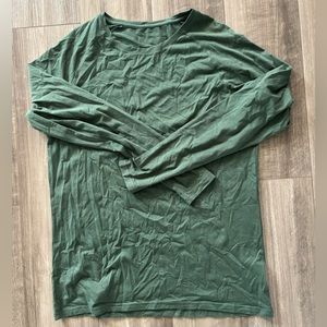 Green alphalete long sleeve